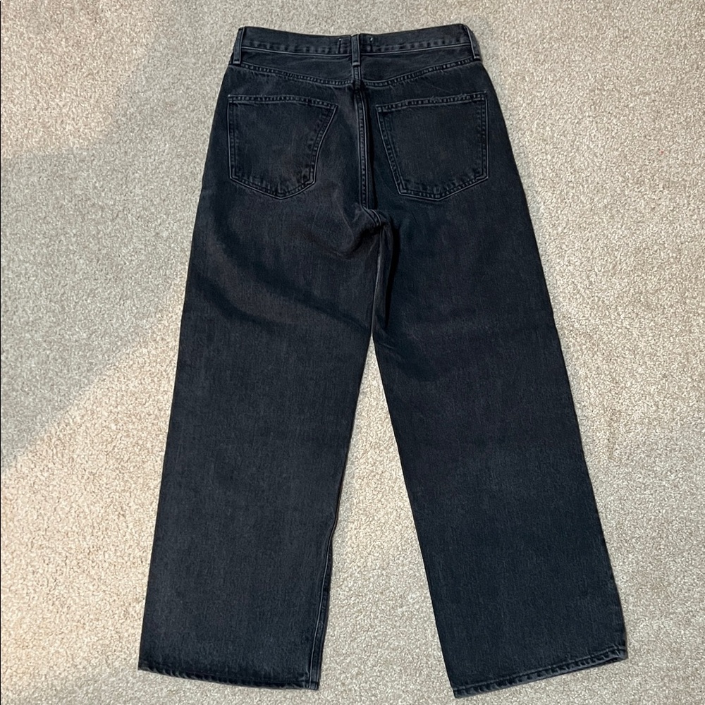 Agolde Women's Black Straight Jeans - Picture 7 of 11